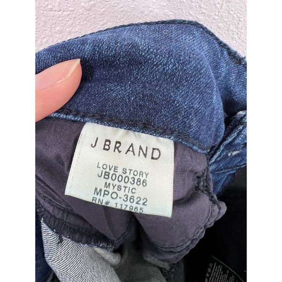 J Brand Love Story Mystic Flare Jeans Women’s Size 26 Distressed Blue - Picture 6 of 8